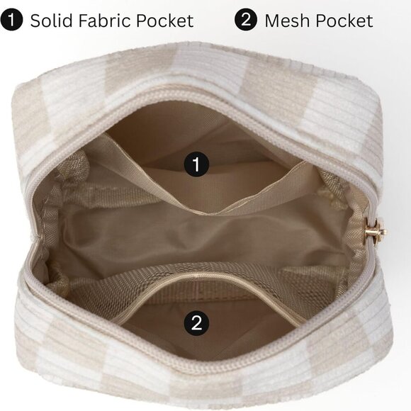 Mini Makeup Bag, Small Makeup Bag for Purse, Small Cosmetic Bag for Purse, Small - Picture 4 of 6